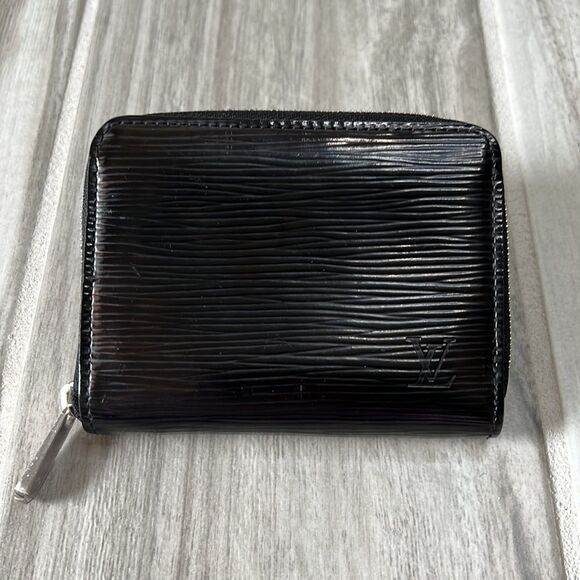 Louis Vuitton Epi Patent Leather Wallet Purse Clutch Black - Picture 5 of 10